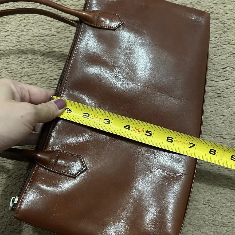 Vintage HOBO International Brown Leather Shoulder Bag